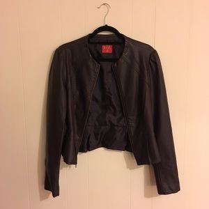 Elle purple moto jacket - M/L